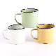  Cheap Good Selling Plain Cup Mixed Color Traveling Enamel Mug Without Decal