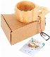  Wholesale Customized Wooden Bamboo Mug Portable Handle Coffee Cup