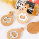  Wood Magnetic Refrigerator Sticker Custom Logo Multi-Function Beer Bottle Openers