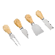 4 PCS Multipurpose Cheese Knives Set Mini Knife Butter Knife Fork