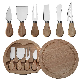  Oak Box Cheese Knife 4-Piece Baking Tool Butter Knife Cheese Knife Set