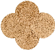  Natural Water Hyacinth Placemats Round Woven Mats for Kitchen Dining Table Party