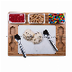  Parlor Ice Cream Mixing Set for Bamboo Board with Ceramic Container