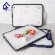  Stainless Steel Cutting Board for Kitchen PP TPR Metal Material Chopping Board with Pretty Designs Knife Holder Sharpener Kitchenware
