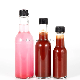 150ml 250ml 5oz Cheap Empty Woozy Spice Dressing Chili Glass Salad Hot Sauce Bottle with Leak Proof Black Cap manufacturer