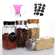 Empty Square Kitchen 4oz 120ml Spice Storage Container Seasoning Pepper Glass Spice Jar with Shaker Metal Lids manufacturer