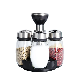  6 Pieces Spice Jar with Rotating Rack Organizer Countertop Herb and Spices Storage Jar Esg14508
