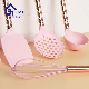  10.5 Inch Sturdy Silicone Kitchenware Milk Frother Kitchen Utensils Gadgets Pink Balloon Wire Egg Whisk