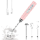  Handheld Blender Stainless Steel Electric Egg Beater Milk Tea Coffee Mixer Baking