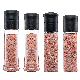  Wholesale 350ml Spice Packaging Pet Bottle Manual Grinder Plastic Pink Salt and Pepper Mill