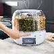 Rice Dry Food Dispenser with Measuring Cup 6-Compartment Rotating Mi23220