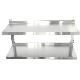  Factory Commercial Catering Restaurant Hotel Kitchen Adjust Stainless Steel Wall Shelf Mounted with Adjustable Two Layers Hanging Shelves Rack
