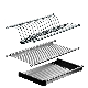 Wall Mounted Cabinet Hanging Stainless Steel Tray Organizer Unit Kitchenware Plate Storage Shelf Holder Kitchen Cabinet Accessory Cupboard Drainer Dish Rack