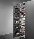 Kitchen Cabinet Hardware Accessory Cupboard Pull out Storage Rack Steel Tandem 6 Tier Pantry Basket manufacturer