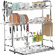  Sink Kitchen Plate Rack Stand 201 Stainless Steel Organizer Tableware Drainer Dish Drying Rack