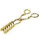  8 Inch/21cm Gold Plated Ktichenware Arabic Serving Utensils Salad Spaghetti Noodle Meat Food Tong Buffet Pasta Clip Restaurant Buffet Hotel Kitchenware
