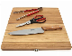  Travel BBQ Tool Set with Bamboo Cutting Board