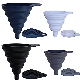  Silicone Collapsible Flexible Foldable Rubber Funnel Food Grade