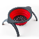  Kitchen Durable Folding Rubber Filter Basket for Kitchen Wash Collapsible Filter Esg16009