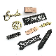Metal Label Supplier Hot Selling Gold Metal Clothing Labels Metal Brand Logos for Garment manufacturer