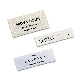  Satin Screen Printing Garment Washing Care Labels Clothing Printed Satin Labels Wholesale Custom Silk Heat Transfer