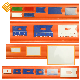 Warehouse Shelf Plastic Magnetic Price Holder