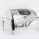  Movable Base Stainless Steel Chafing Dish Set Buffet Food Warmer with Window