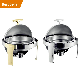  Roll Top Food Warmer Buffet Set Hotel Restaurant Stainless Steel Round Rectangle Gold Chafing Dish