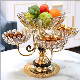  Best Sale Fruit Plate High Footed Home Decorative Crystal Glass Candy Rotating Popular Luxury Party Cake Bowl