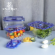  Stock 3 Liter Food Container Pickle Storage Box with Sealed Lid Rectangle Glass Bowls Kitchen Glassware Bowl Set