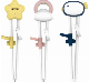 Top Seller Silicone Kids Learning Cartoon Reusable Travel Children Baby Kids Chopsticks