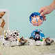  Hot Sale Square and Round Animal Craft Cork Backed MDF Cat Coaster