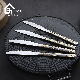 Promotion Ss410 Mirror Polished Golden Dinner Knife with Laser Logo Handle