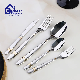  Silver 201 Stainless Steel Cutlery with Gold Plated Handle Fruit Knife Kitchen Utensils Wholesale Flatware