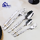  Silver 201 Stainless Steel Cutlery with Gold Plated Handle Fruit Knife Kitchen Utensils Wholesale Flatware