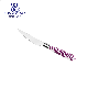 Stainless Steel Cutlery Silver Color Dinner Knife with Purple Plastic Handles Flatware