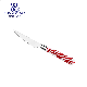  Silver Color Stainless Steel Dinner Knife with Red Plastic Handles Flatware for Daily Use Dinnerware