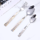  Classic Custom Gold Plated Handle Stainless Steel Fork and Spoon