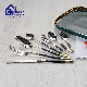  Flatware Manufacturer 201 Stainless Steel Dinner Fork Silver Cutlery Gold E-Plated Handle Fork for Wholesale
