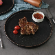  Restaurants Hotels Supplier Black Nordic Porcelain Dish Chaozhou Ceramic Dinner Plates