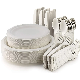 Biodegradable Compostable Disposable Eco Friendly Sugarcane Bagasse Plates Dinner Set