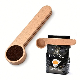 Wood Bamboo Tea Spoon Clamp Wooden Coffee Bean Measuring Scoop