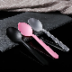  Thickened Disposable Kitchenware Individual Packaging Plastic Spoon Dessert Spoon (14 cm)