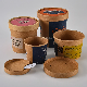Disposable Kraft Paper Ice Cream Tubs with Lids