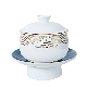 Porcelain Dinner Plate and Bowl Set Bone China Tureen with Stand