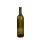  750ml Glass Grape Wine Bottles Light Weight 410g Antique Green Bordeaux Bottle