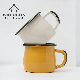  Premium Enamel Belly-Shape Mug Enamel Coffee Milk Cup