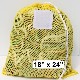  Yellow Blue Mesh Net Draw String Laundry Bag with Drawstring