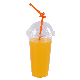  Custom Clear 12, 16, 20, 24oz PP/Pet/PLA Transparent Disposable Plastic Cup with Lids
