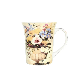  Multi Colores Porcelain Flowers High Quality Ceramic Coffee Mug Cup